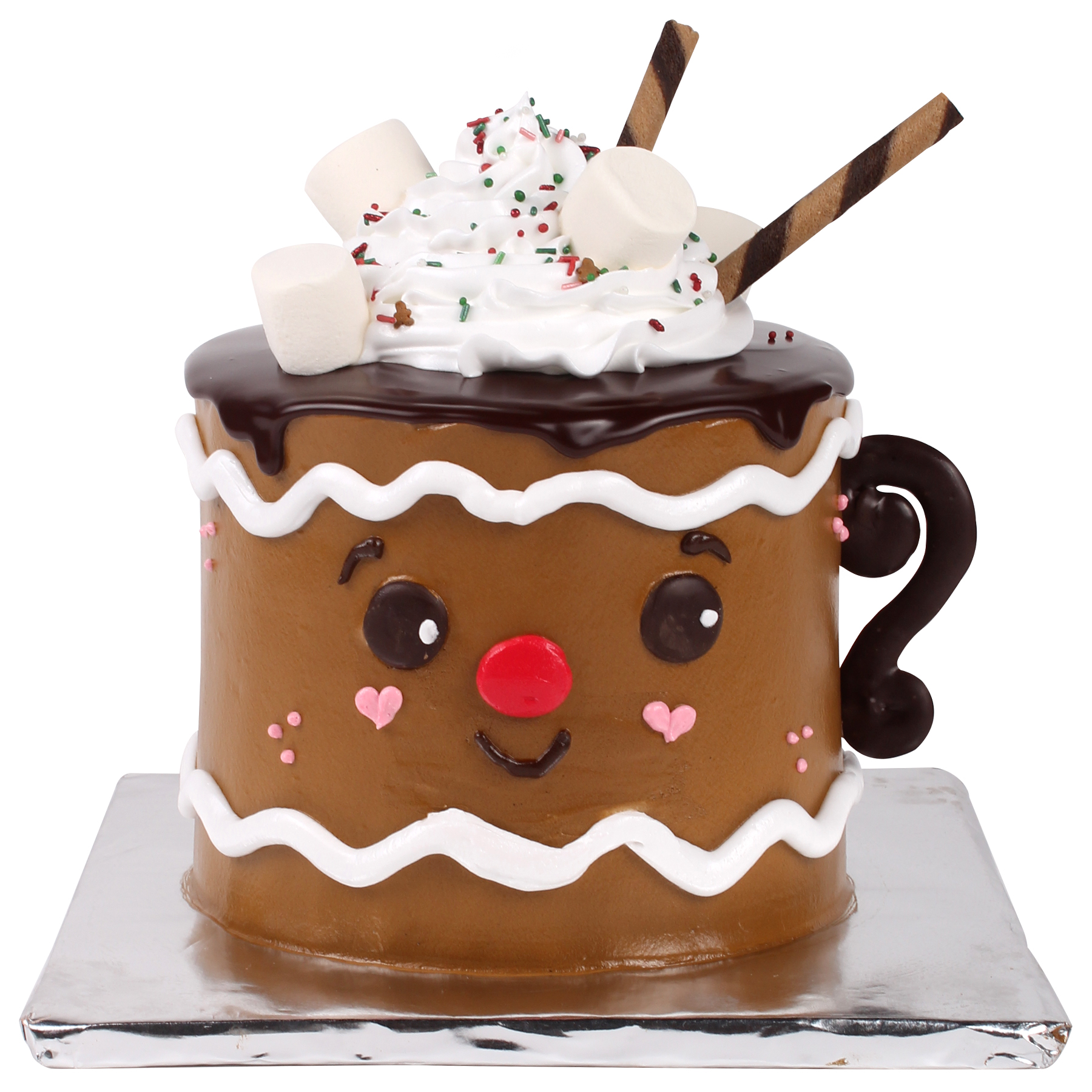Pastel Navidad Taza de Chocolate